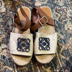 Loewe Anagram sandal espadrille